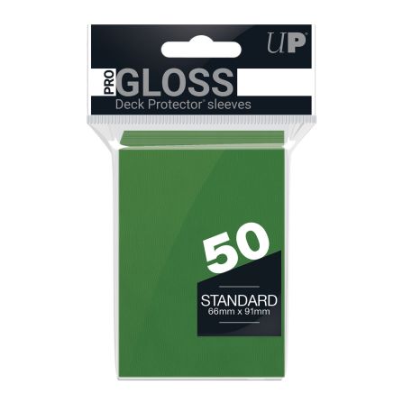 UltraPro Sleeves: Standard Sleeves Green 50pcs (66x91mm)