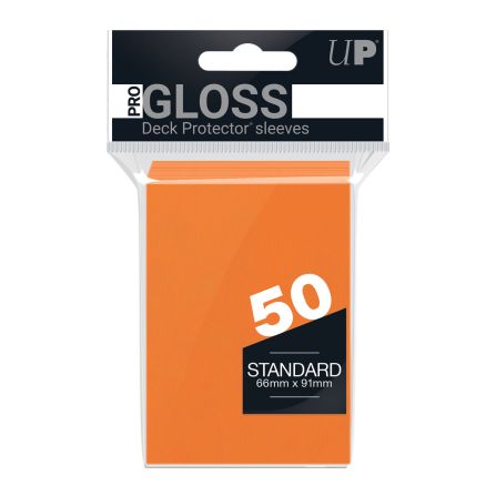 UltraPro Sleeves: Standard Sleeves Orange 50pcs (66x91mm)